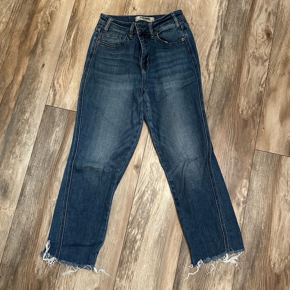 Rock & Roll Denim Women’s Cropped Straight Leg Jeans